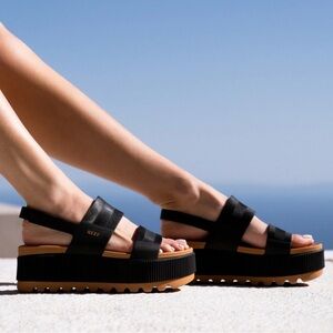 LIKE NEW Reef Platform Sandals